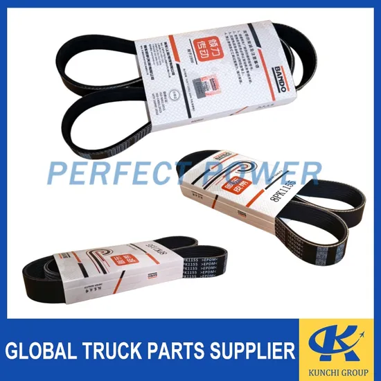 EPDM Material High Performance Transmission Belt 8pk1155 Specially Designed for Construction Machine Sinotruk HOWO Shacman Truck Engine 
